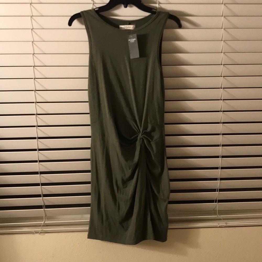 Abercrombie & Fitch Olive Green Knot Dress (S) NWT